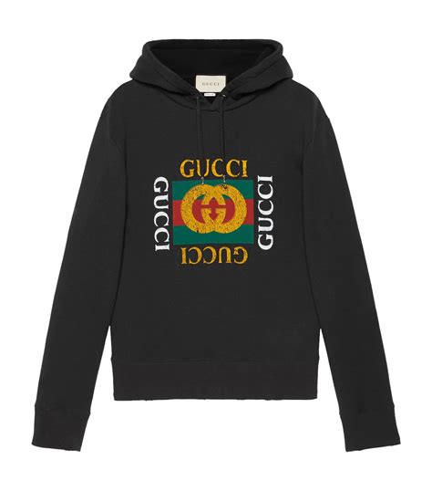 gucci black zip up sweatshirt|farfetch gucci hoodie.